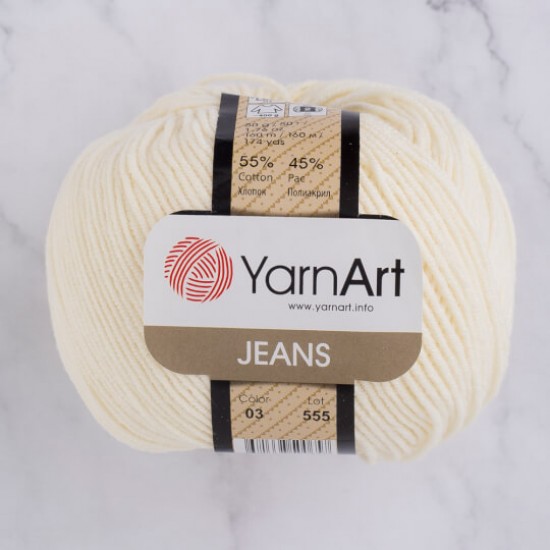 YarnArt Jeans Krem 03