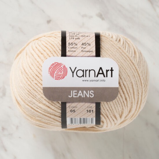 YarnArt Jeans Krem 05