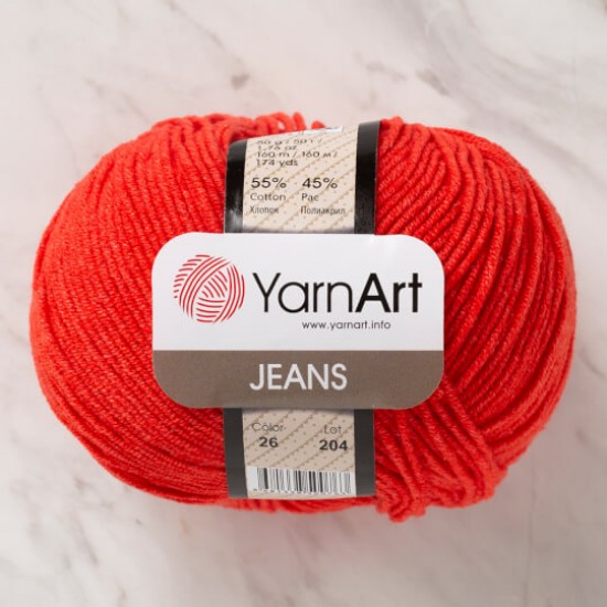 YarnArt Jeans Kırmızı 26