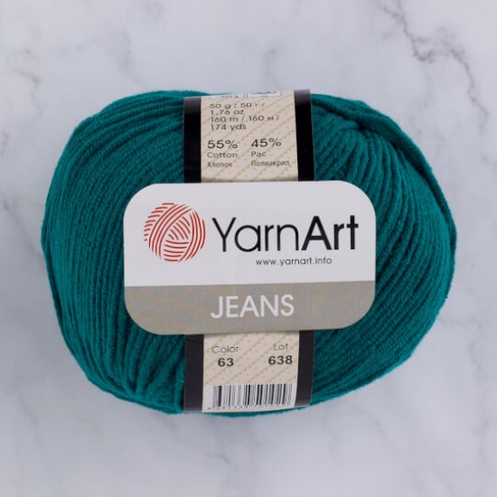 YarnArt Jeans Petrol Yeşili 63