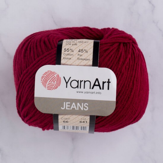 YarnArt Jeans Bordo 66