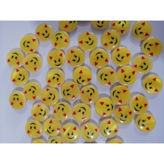 14 mm Emoji Düğme 1