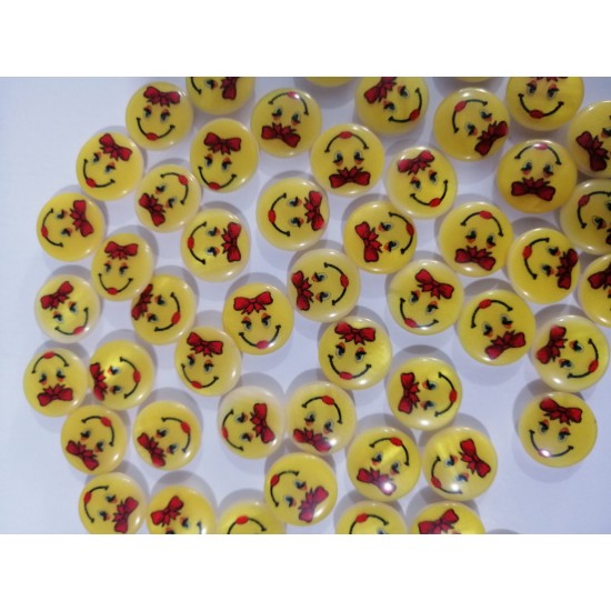 14 mm Emoji Düğme 3