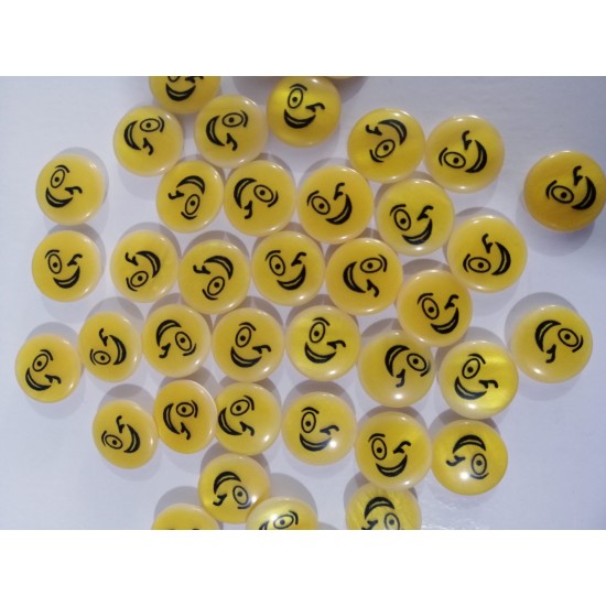 14 mm Emoji Düğme 7