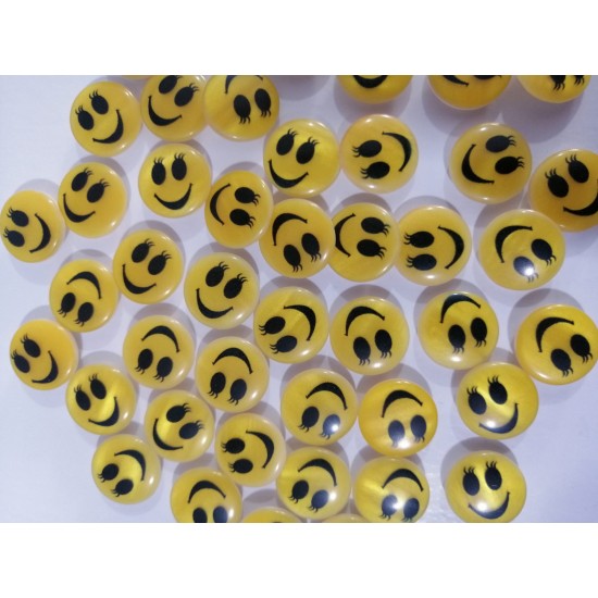 14 mm Emoji Düğme 9