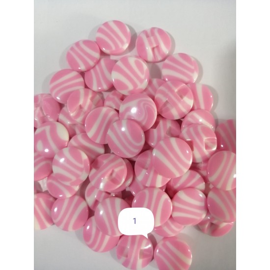 Pembe Düğme 14 mm