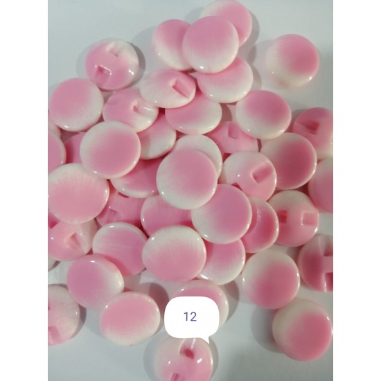 Pembe Düğme 14 mm