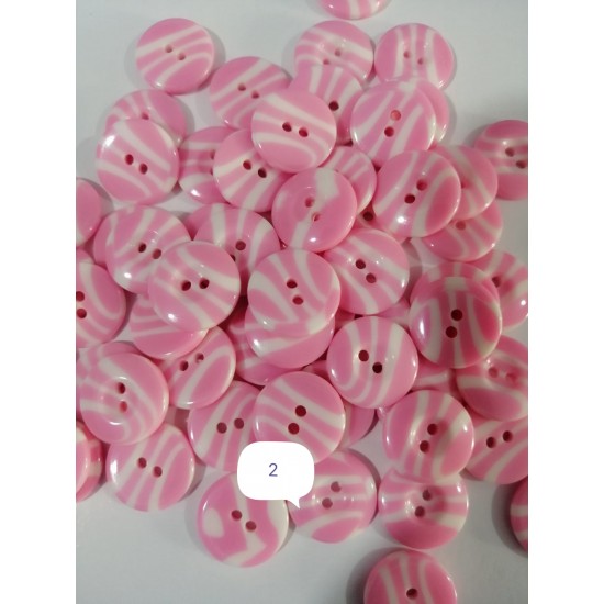 Pembe Düğme 14 mm