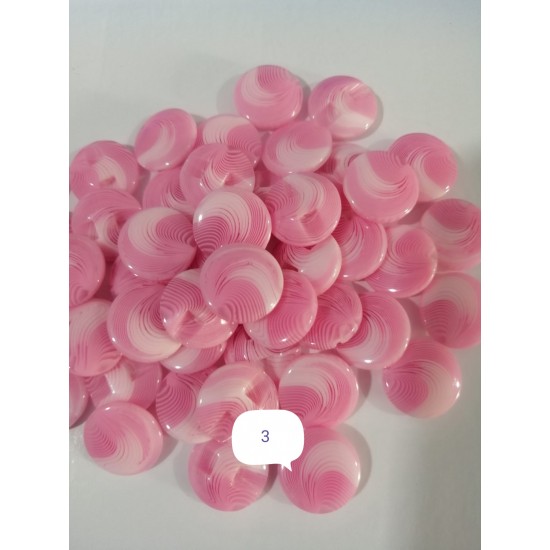 Pembe Düğme 14 mm