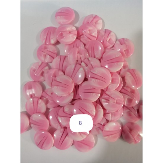 Pembe Düğme 14 mm