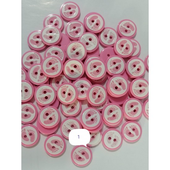 14 mm Pembe Düğme