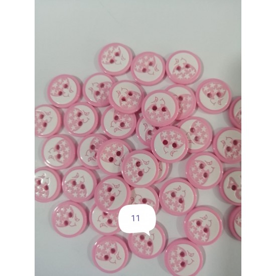 14 mm Pembe Düğme