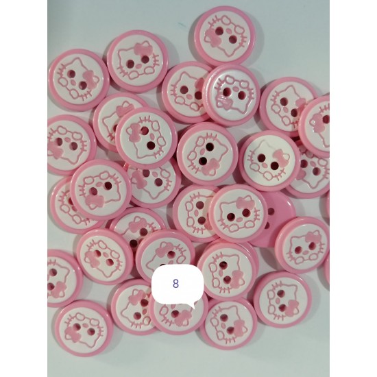 14 mm Pembe Düğme