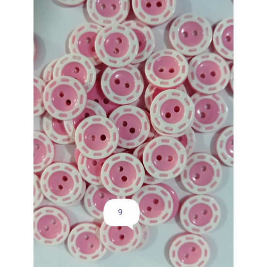 14 mm Pembe Düğme