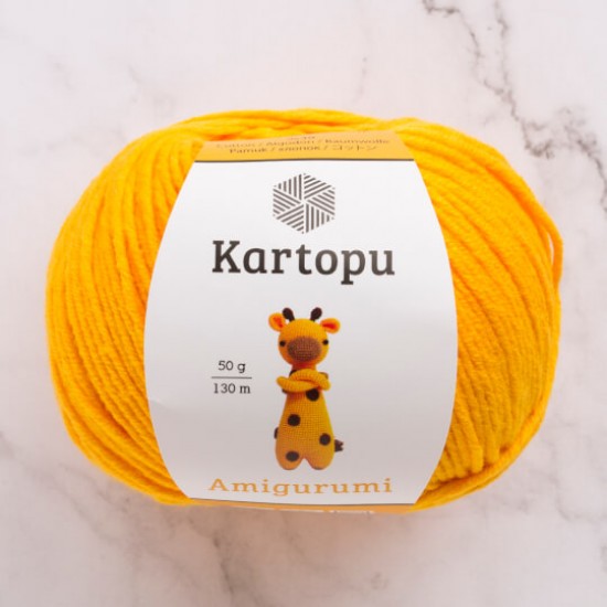 Kartopu Amigurumi Hardal Sarı K322