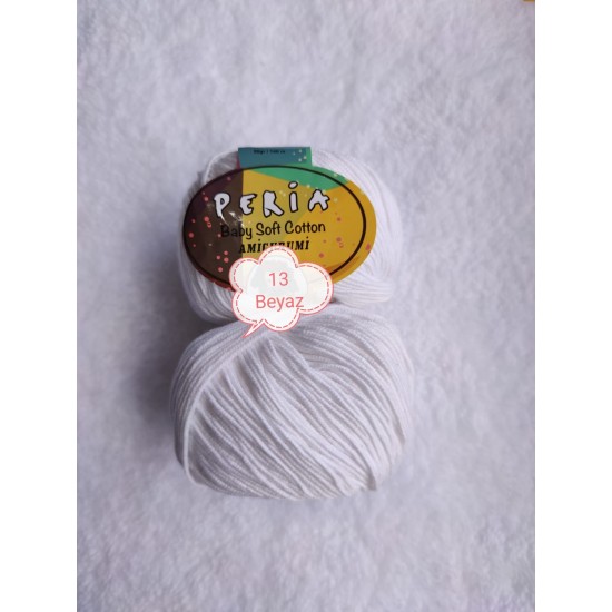 Peria Baby Soft Cotton Beyaz 13