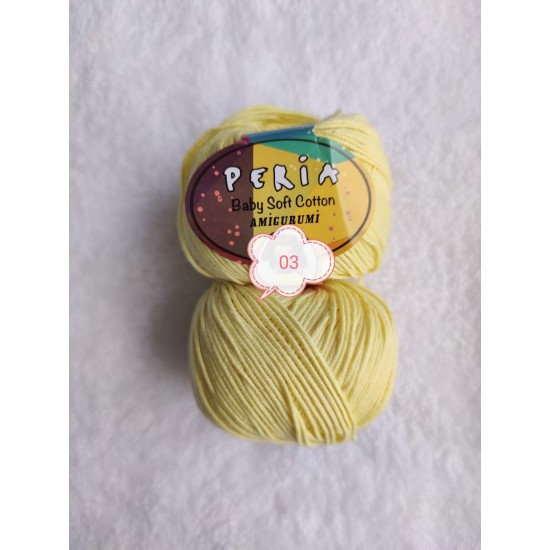 Peria Baby Soft Cotton Açık Sarı 03